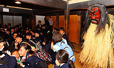 日本を代表する仮面文化ナマハゲを体験