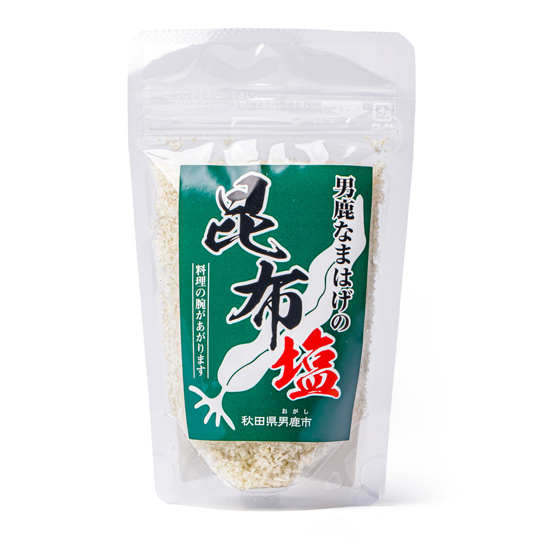 男鹿なまはげの塩 昆布塩 80g スタンドパック