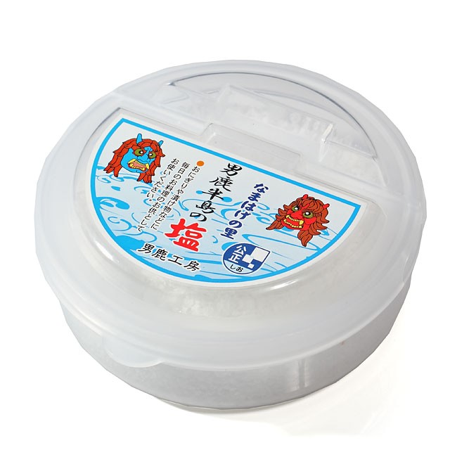 男鹿なまはげの塩 80g 丸タッパ