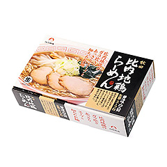 【生】秋田 比内地鶏ラーメン 醤油味 4食箱