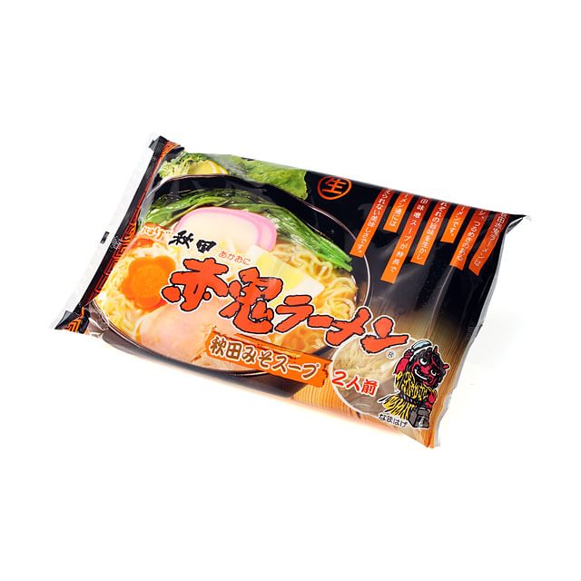 秋田 赤鬼ラーメン 味噌味 2食袋
