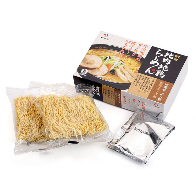 【乾燥】秋田比内地鶏らーめん味噌味 2食箱