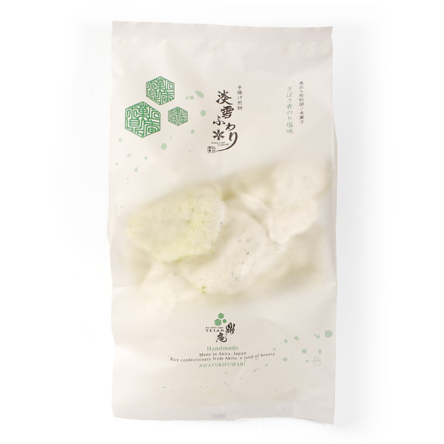 淡雪ふわり ぎばさ青のり塩味 70g