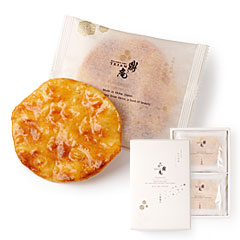 手焼き煎餅 金の鼎庵(きんのていあん) 10枚入 ギフト箱