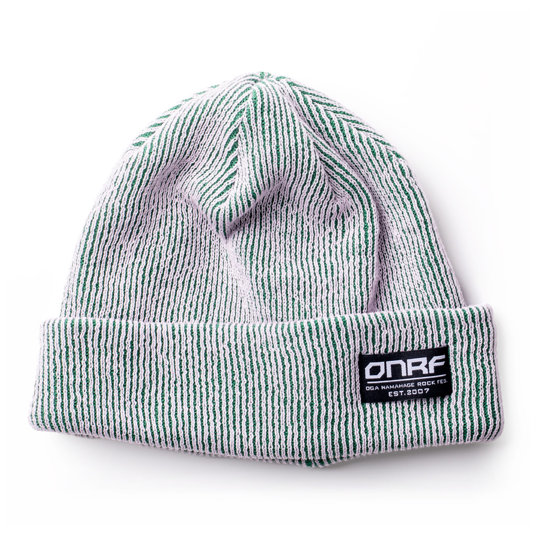 ONRF 2025A/W ニットキャップ クリーム/グリーン【12/10までの予約受付】