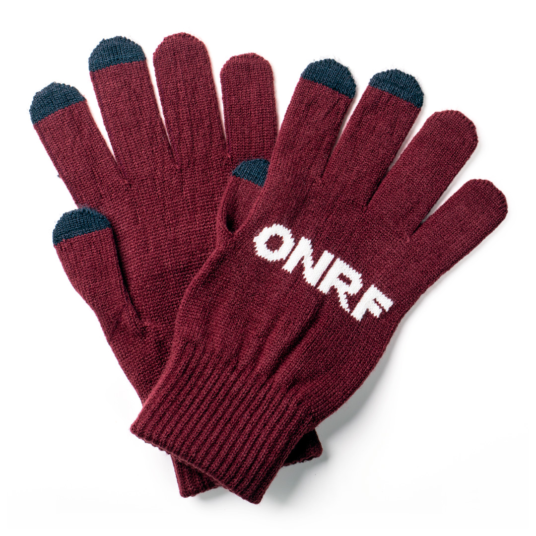 ONRF 2025A/W スマホグローブ ボルドー【12/10までの予約受付】