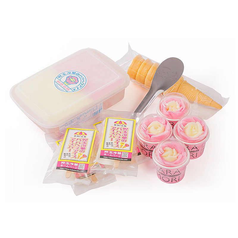 児玉冷菓のババヘラアイス&バラ盛りカップ&ババヘラアイスバー