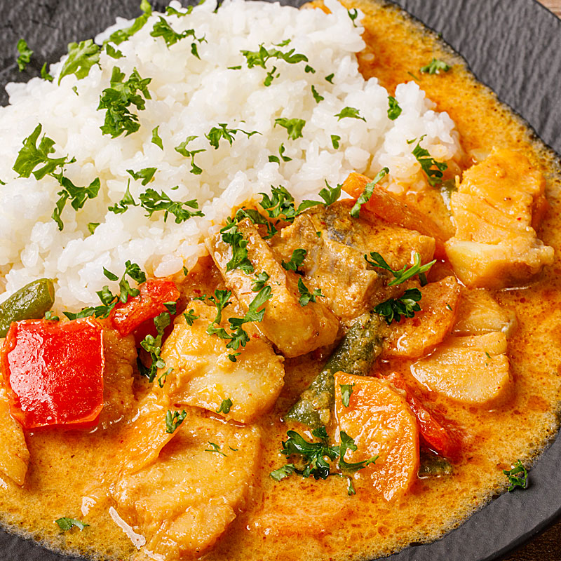 男鹿産タラのフィッシュカレー【辛口】