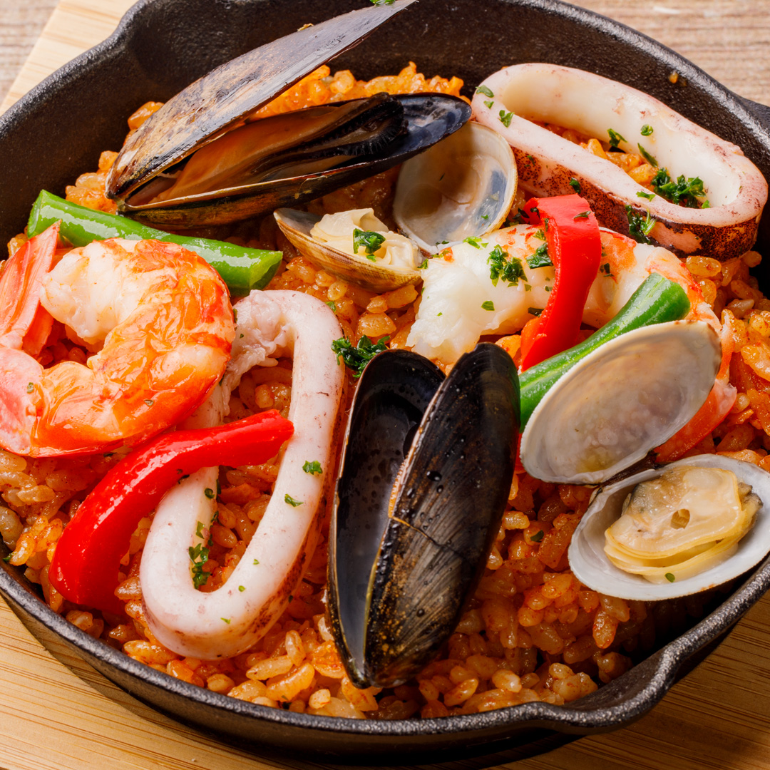 海鮮パエリア
