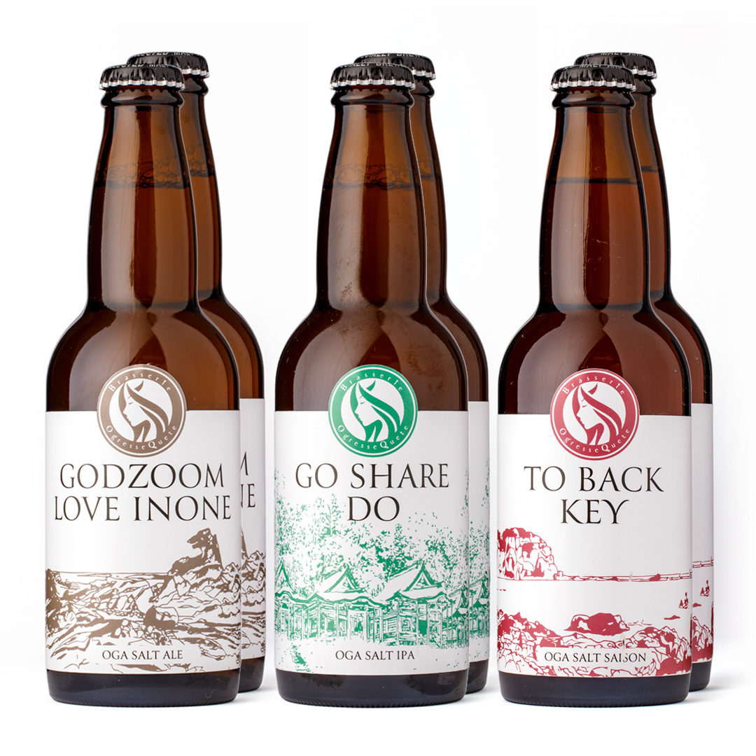 【お試しにおすすめ!!】男鹿産クラフトビール 3種セット 330ml×各2本(計6本)