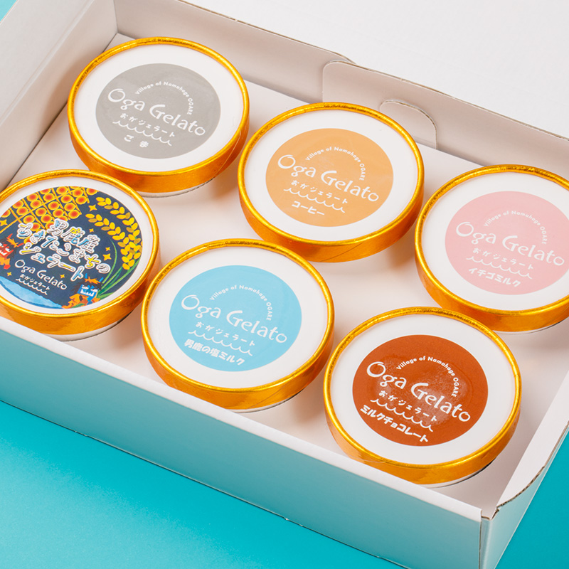おがジェラート 詰め合わせ(70g×6種)