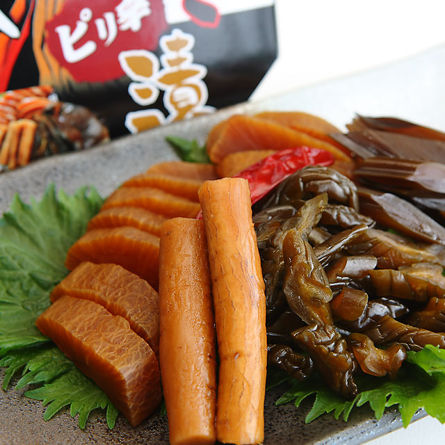 特製手造り醤油で漬けた ピリ辛 鬼っこ漬 250g