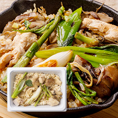 きりたんぽ味のパエリア