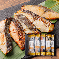 秋田地魚純米大吟醸粕漬 五種詰め合わせ